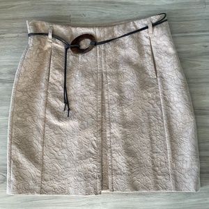 Think spring 2025! Etcetera skirt size 12 khaki cotton/poly skirt